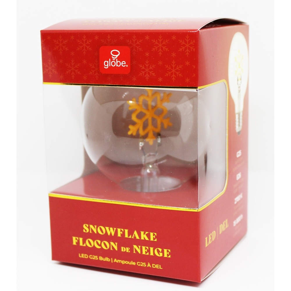 NWT Festive snowglobe LED light bulb